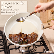 Carote 21-Piece Non-Stick Cookware Set,  Cookware Set, WHITE