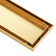Signature Hardware SH43948079BG 48 in. Linear Shower Drain in Brushed Gold