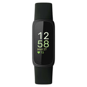 Fitbit Inspire 3 Fitness Tracker, Advanced Health Monitoring with 24/7 Heart Rate, Stress Management, Sleep Analysis, Water Resistant, Midnight Zen Black, Includes Small and Large Bands, FB424BKBK