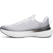 Under Armour Infinite Men's Running Shoes, White Black White, Knit Upper, UA HOVR Cushioning, Durable Rubber Outsole, 3027523-109