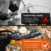 Saker GJ61528-X47954 Handheld Mini Chainsaw 6