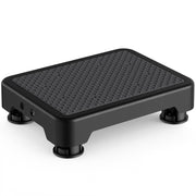 Soyo Heavy Duty Mobility One Step Stool, Adjustable Height, Non-Slip Platform, Portable Standing Support for Adults and Elderly, Black Gray