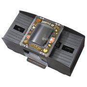 Cool Chimpanzee Automatic 2-Deck Card Shuffler, Black Plastic