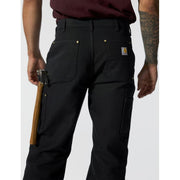 Carhartt Iconic B01 Firm Duck Double-Front Utility Work Pants, Black, 32W x 30L, 106679