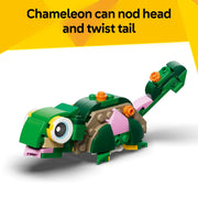 LEGO Creator 3 in 1 Turtle with Water Lily Flower Building Toy, 124 Pieces, Multicolor, 6581019