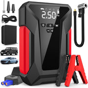 Amybaby 8-in-1 Emergency Jump Starter with 4000A Peak, 150PSI Auto-Stop Air Compressor, LED Emergency Light, 29800mAh Power Bank, All-Climate Roadside Kit MUZPU-Jump-Starter-STTA02