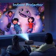 ARTSEA Mini Projector 1080P Full HD, 8000 Lumens Brightness, Bluetooth Wireless, Built-in Hi-Fi Stereo Speakers, Portable, Compatible with iPhone, Android, PS4, Laptop, TV Stick, Q5