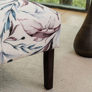 Roundhill Furniture Capa Print Fabric Armless Contemporary Accent Chair, Purple Floral