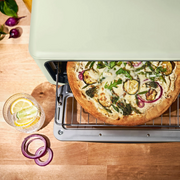 Beautiful 19330 Infrared Air Fry Toaster Oven, 9-Slice, 1800 W, Sage Green by Drew Barrymore