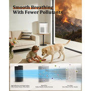 AIRFIRE H13 True HEPA Air Purifier, Quiet 22 dB Operation, Covers Up to 1300 Sq Ft, Activated Carbon Filter, 3 Fan Speeds, Timer, Aromatherapy, AP205