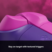 Microsoft Xbox Wireless Controller Heart Breaker Special Edition, Vibrant Pink Purple Blue Design, Textured Triggers, Rubberized Grips, Bluetooth, Share Button, EP2-29567