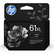 HP CH563WN#RFD 61XL Black Ink Cartridge, High Yield, 430 Page Capacity, Compatible w/HP Photosmart Printers, CH563WN