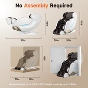 Upgo UbS2 4D Massage Chair With APP Control, 55