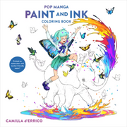 Watson-Guptill Pop Manga Paint and Ink Coloring Book, Watercolor-Friendly Paper, 48 Pages, Paperback