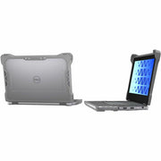 MAXCases Extreme Shell-F Slide Protective Case for Dell Latitude 3120 and 3140 Chromebook, Gray and Clear, 11.6 in, DL-ESF-3120WC-GRY
