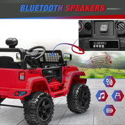 Clovercat 12V Ride On Toys Battery-Operated Jeep Car for Kids, Red - 3 years and up