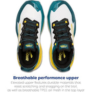 Brooks 1104401D131 Caldera 8 Trail Running Shoes for Men - Bit of Blue/Quince - 13M