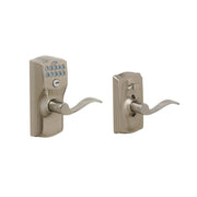 Schlage FE595 CAM 619 ACC Camelot Keypad Entry with Flex-Lock Satin Nickel