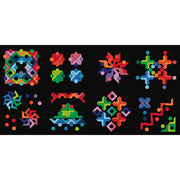 Brainwright 48-Piece Magnetic Shapes Circle in Square Puzzle, Wooden, Multicolor, Travel-Friendly Tin, 8x8 in, 8107-5