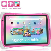 TABURETO CortexTM-A53 10.1 inch Kids Tablet, Android 12,64GB Tablet APP Preinstalled & Parent Control