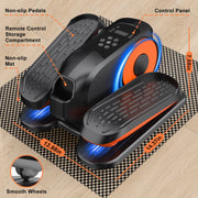 Funslim Under Desk Elliptical Exercise Machine, Quiet Magnetic Resistance, 12 Adjustable Speeds, Remote Control Included