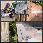 TASKBAY Electric Pressure Washer, 1800W, 5000 PSI, 3.0 GPM, Portable with 25ft Cord, 23ft Hose, 4 Nozzles, Green, C10