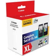 Canon 3706C005 PG-260 XL/CL-261 XL Value Pack, Compatible to TR7020, TS6420, and TS5320 Printers