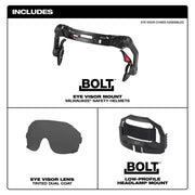 Milwaukee 48-73-1416 Bolt Eye Visor - Tinted Dual Coat Lens