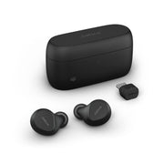 Jabra Evolve2 True Wireless In-Ear Bluetooth Earbuds, Active Noise Cancellation, 4-Mic MultiSensor Voice Technology, USB-C, Black, 20797-999-899