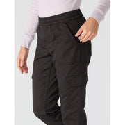 Carhartt Women's Tencel Fiber Series Relaxed Fit Twill Jogger, Black, Large, Tapered Leg, Drawstring Waistband, 106522