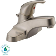 Peerless P136LF-BN Classic Single Handle Bathroom Faucet, Brushed Nickel