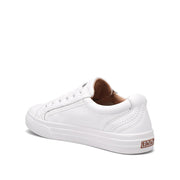 Taos Plim Soul Lux Women's Fashion Sneakers, Premium Full Grain Leather, Arch Support, White, Size 8 M, PLX-13994A-WHTL-080