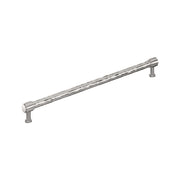 Signature Hardware Lazzara Hammered Appliance Pull, Polished Nickel, 18 Inch Center to Center, Zinc, SH553207PN