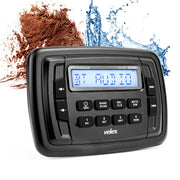 Velex Marine Powersport Stereo Radio, AM FM Tuner, Bluetooth Streaming, 4 x 45W Output, Waterproof IPx6