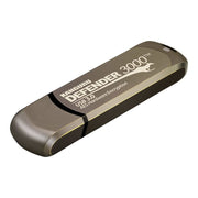 Kanguru Defender 3000 Secure Flash Drive, 16GB, FIPS 140-2 Level 3 Certified, AES 256-Bit Hardware Encrypted, SuperSpeed USB 3.0, Tamper-Resistant, Water Resistant