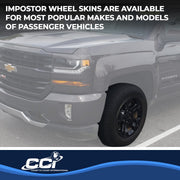 Coast2Coast IWCIMP392BLK Impostor 18 Inch 5 Spoke Gloss Black Wheel Skins Set of 4