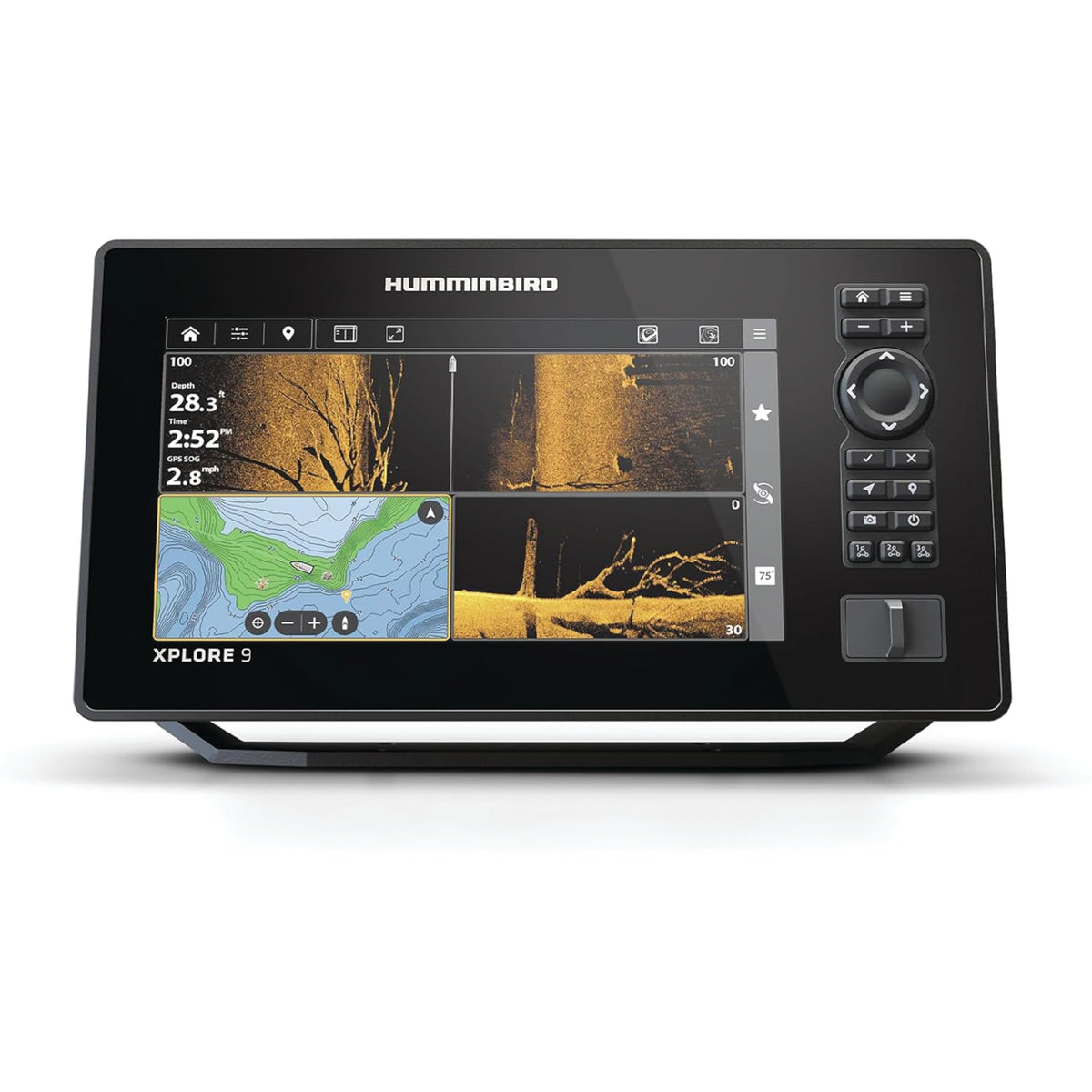 Humminbird XPLORE 9 Control Head Fish Finder, 9-Inch Touchscreen, MEGA ...