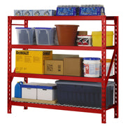 Edsal 440829 4 Level Welded Storage Rack with Adjustable Wire Shelves
