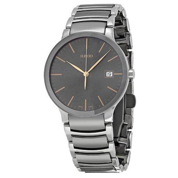 Rado R30927132 CENTRIX 38mm Grey Steel Bracelet & Case Synthetic Sapph ...