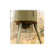Moultrie 300-lb Deer Feeder Broadcast Game Feeder with Bluetooth Remote Control, 360-Degree Feed Dispersal, Solar Panel