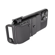 Fjorden Magnetic Adapter Large, Ultra-Compact Phone Grip with Height-Adjustable Thumb Rest, Cold Shoe Mount, Strong Magnet Grip, Tripod Screw Mount, Black