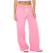 Celebrity Pink Women's Wide Leg Sweatpants, Super Soft Brushed Fleece, L