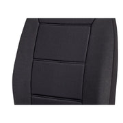 Auto Drive 2010SC11 2 Piece Low Back Memory Foam Car Seat Cover, Polyester, Black, Universal Fit