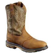 Ariat 16916 Workhog Pull-On Western Boots for Men - Aged Bark/Army Green - 13W