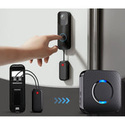 Bitiwend Wireless Doorbell Chime Video Doorbell Extender, Black