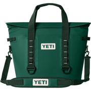 YETI Hopper M30 Soft Cooler with ColdCell Insulation, MagShield Access, DryHide Shell, Black Forest Green, 42-Can Capacity