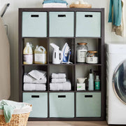 Better Homes & Gardens BHD036118664037 12-Cube Storage Organizer, Tobacco Oak