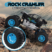 USA Toyz Wild Crawler RC Monster Truck, Off-Road 4x4 Rock Crawler, High Suspension, Blue