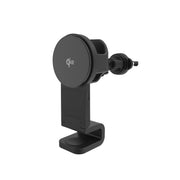 BLUESTONE 3-in-1 Magcharge Wireless Charging Vent Car Mount, Magnetic Hold, Black