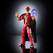 Mattel WWE x Street Fighter The Rock Final Boss 6-Inch Action Figure with 25 Points Articulation, TrueFX Detailing, Swappable Hands, Accessories, Retro Packaging, JLD79